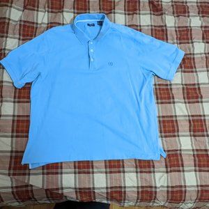 Izod ss polo-style shirt, light blue